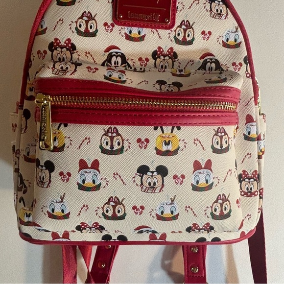 DISNEY LOUNGEFLY Backpack with Disney Characters Mickey Donald Duck Others Bag - Picture 3 of 10